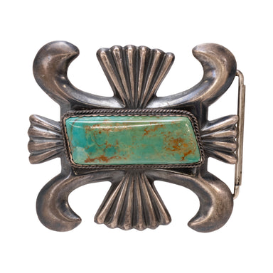 Navajo Turquoise Buckle, Jewelry, Buckle, Native