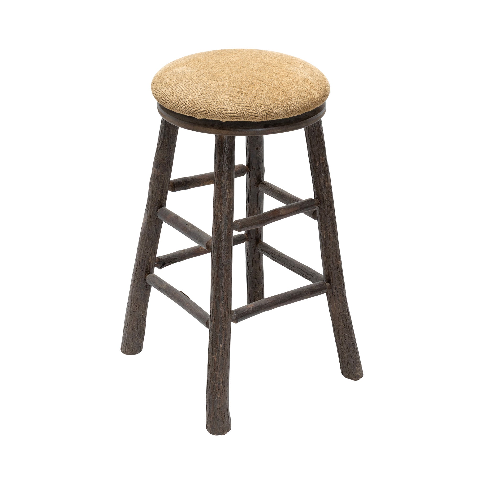 Old Hickory Swivel Bar Stools