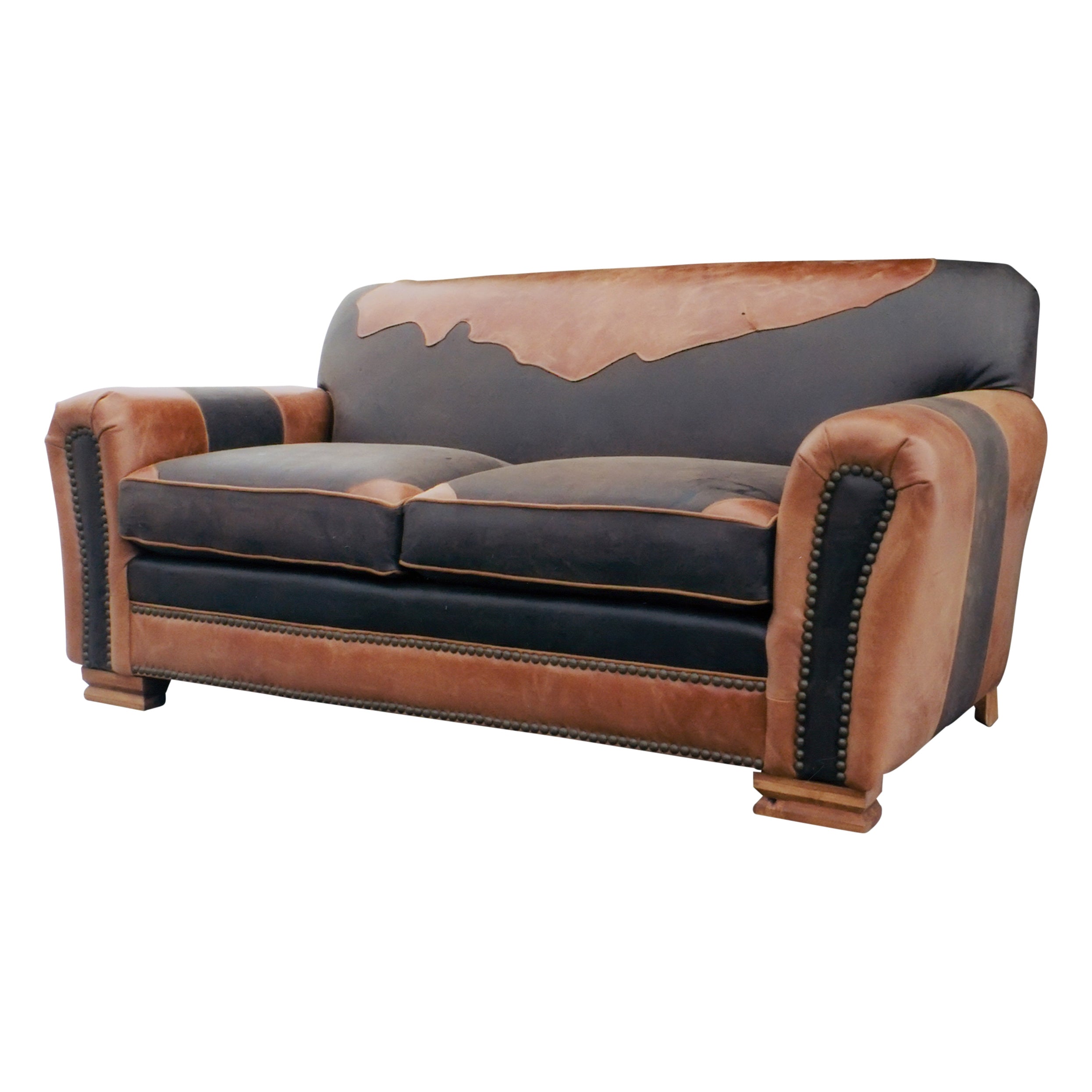 Kennedy Collection Leather Sitting Room Couch, Furnishings, Furniture, Couch