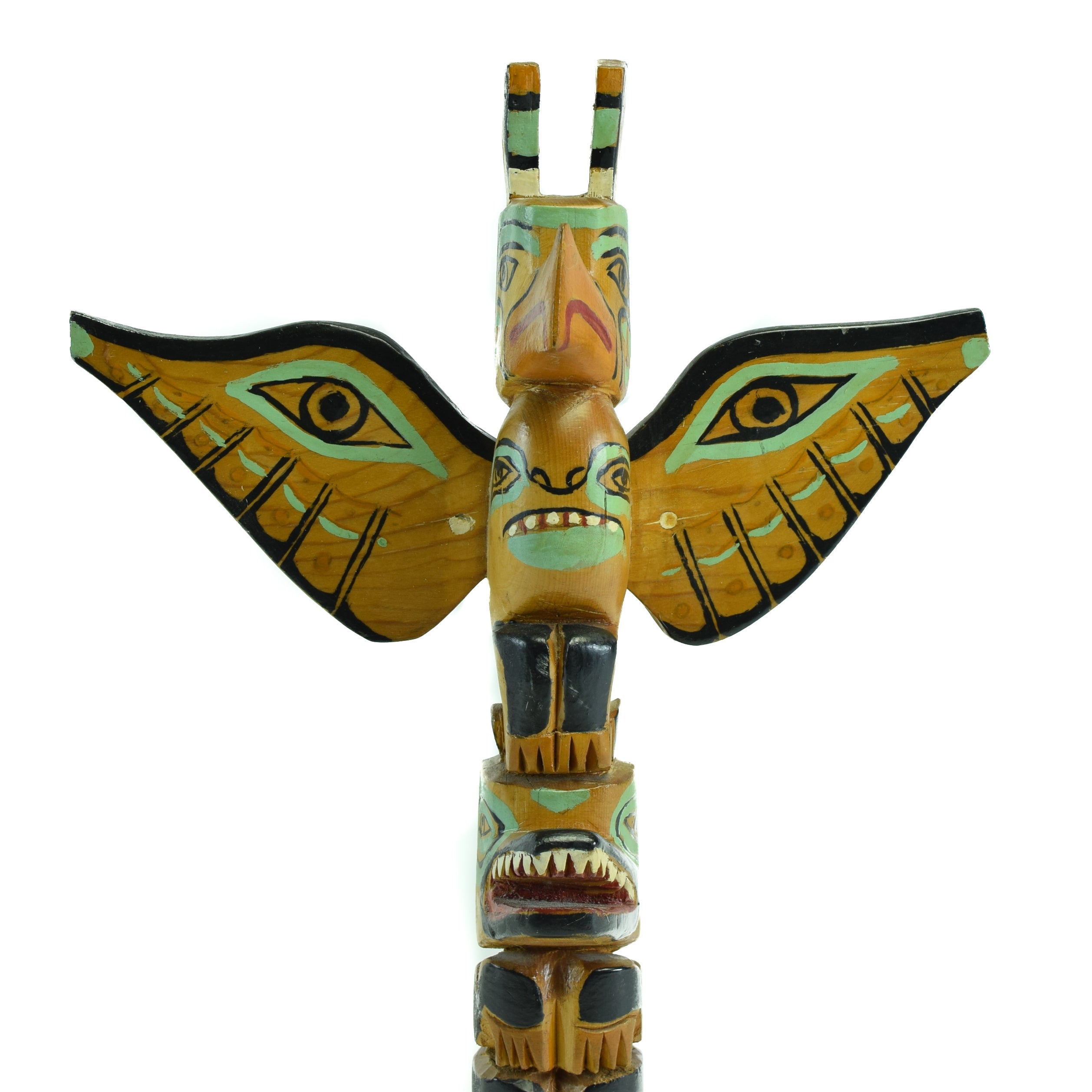 Tseshaht First Nation Three Figure Totem