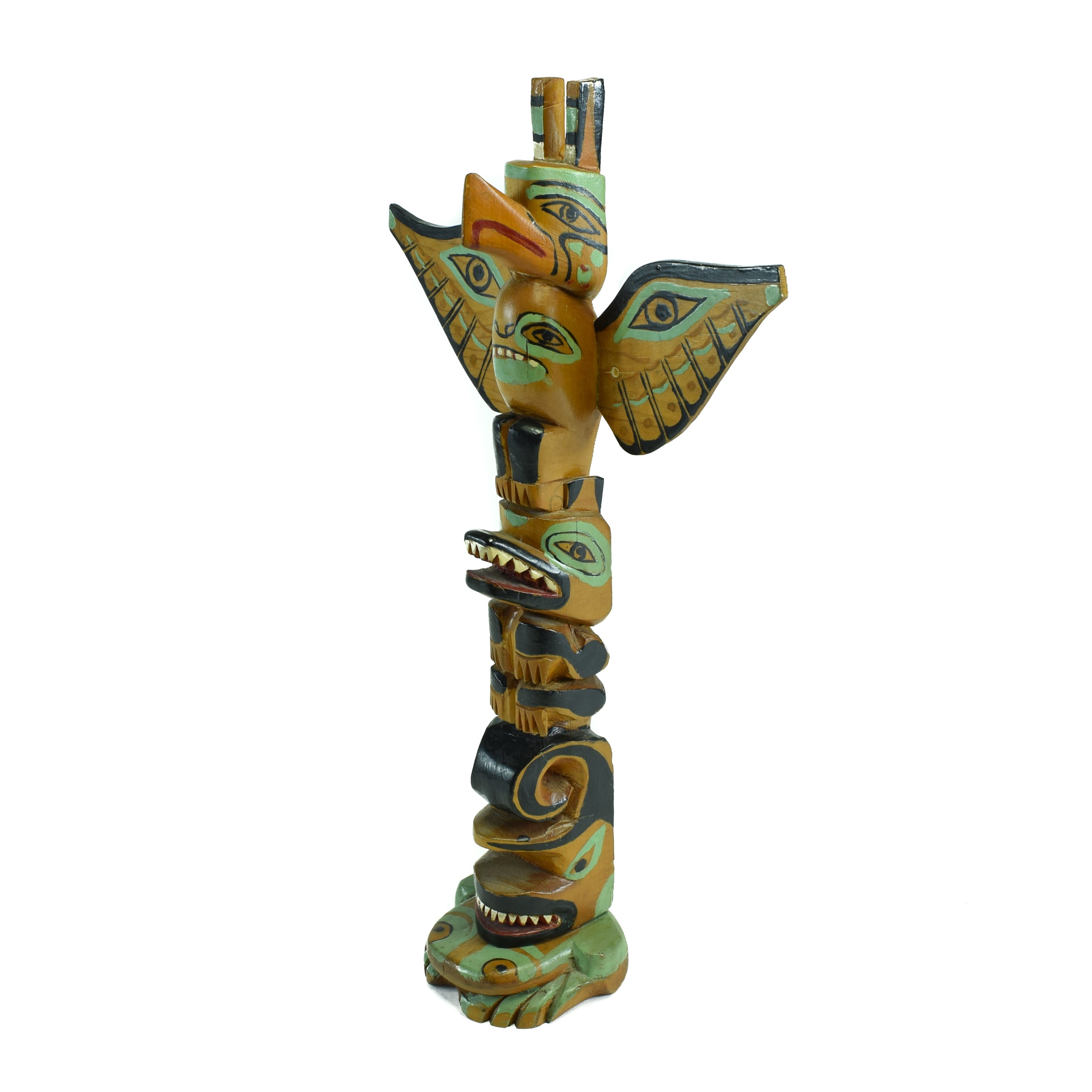 Tseshaht First Nation Three Figure Totem