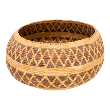 Yokut Basket, Native, Basketry, Vertical