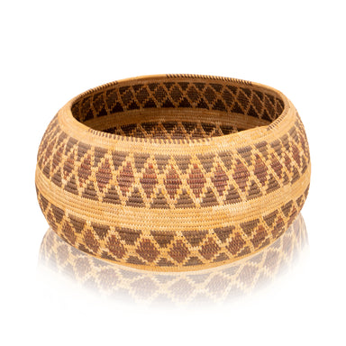 Yokut Basket, Native, Basketry, Vertical