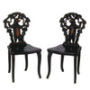 Pair of Black Forest Carved Chairs, Furnishings, Black Forest, Chair
