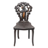 Pair of Black Forest Carved Chairs
