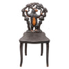 Pair of Black Forest Carved Chairs