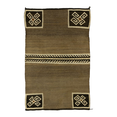 Navajo Crystal Double Saddle, Native, Weaving, Double Saddle Blanket