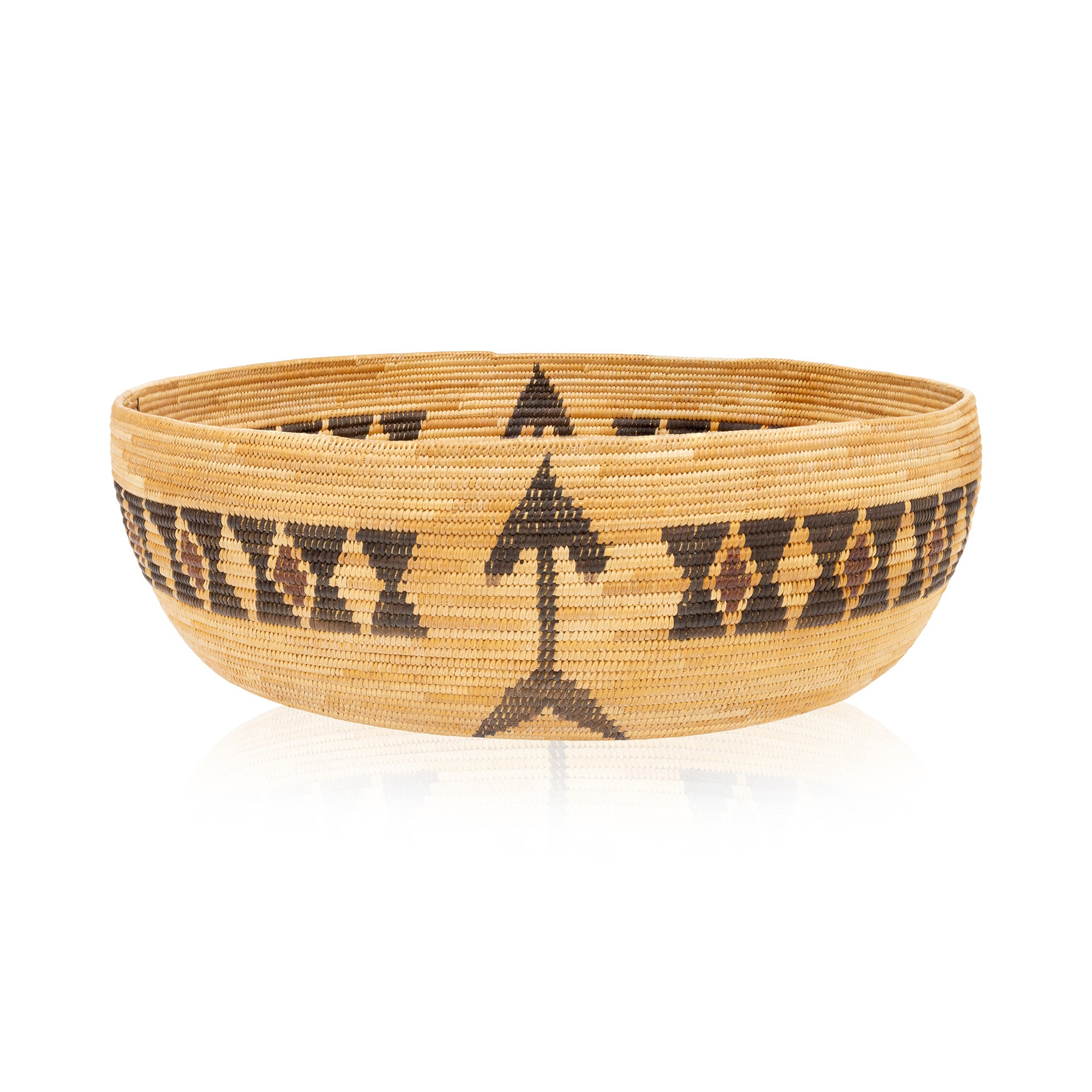 Western Mono Pictorial Tray, Native, Basketry, Plate