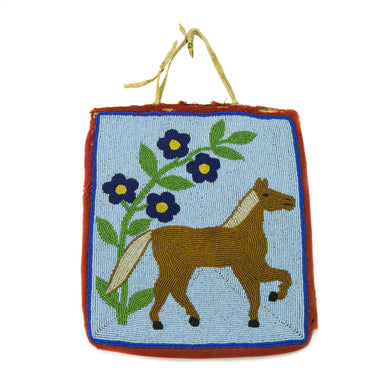 Horse Pictorial Flat Bag, Native, Bag, Flat Bag