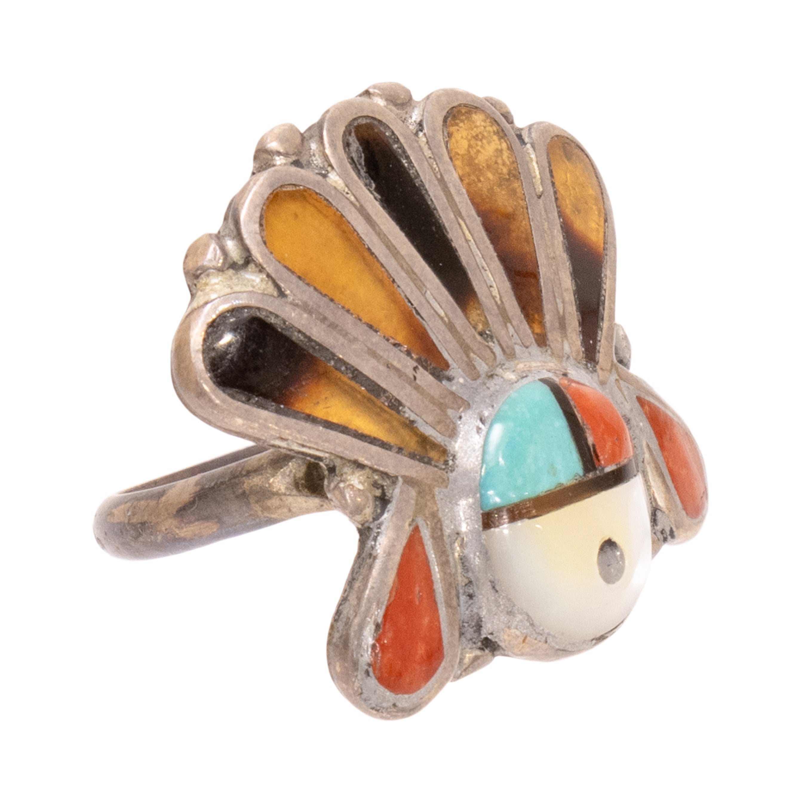 Zuni Sunface Ring, Jewelry, Ring, Native