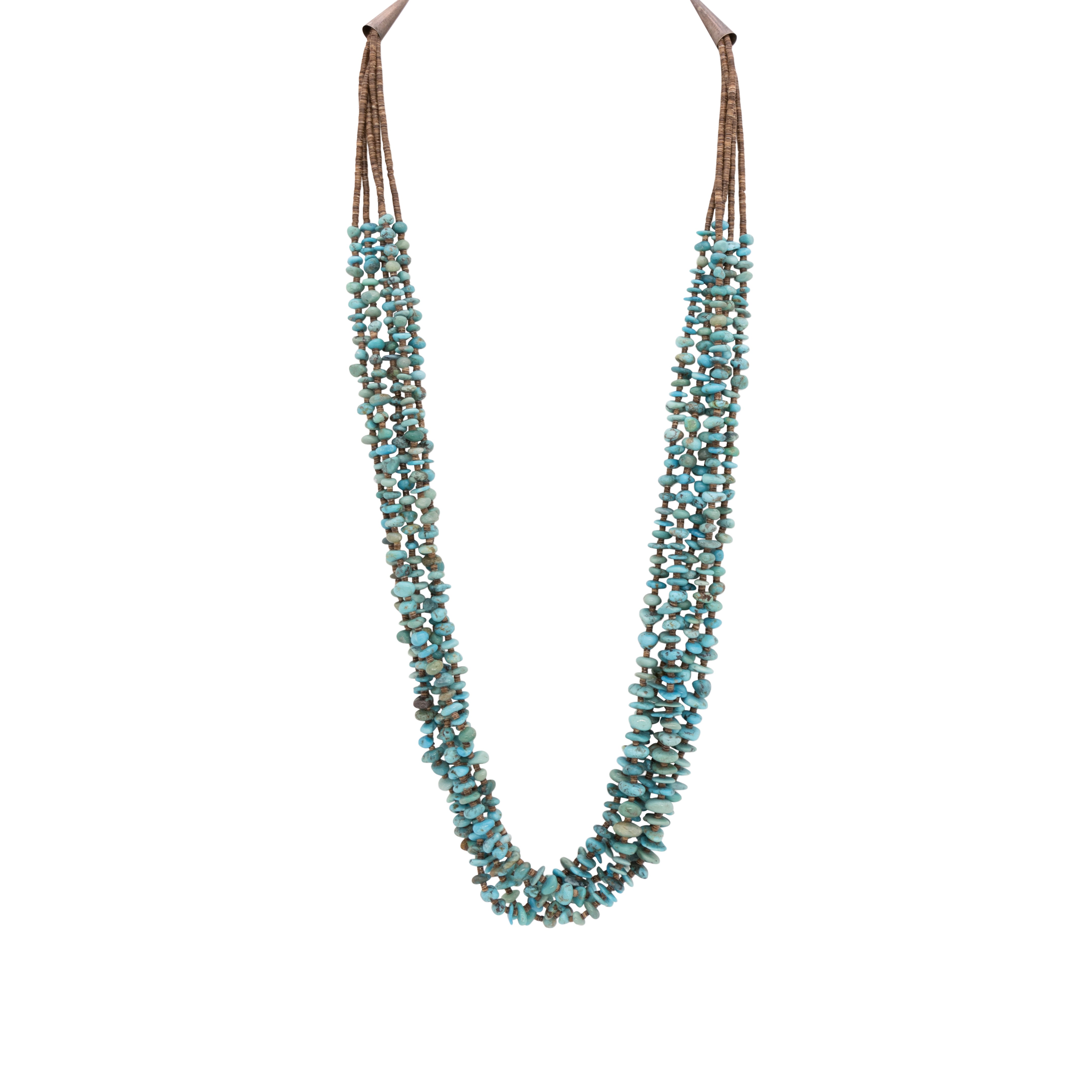 Beaded Turquoise Necklace, Jewelry, Necklace, Native