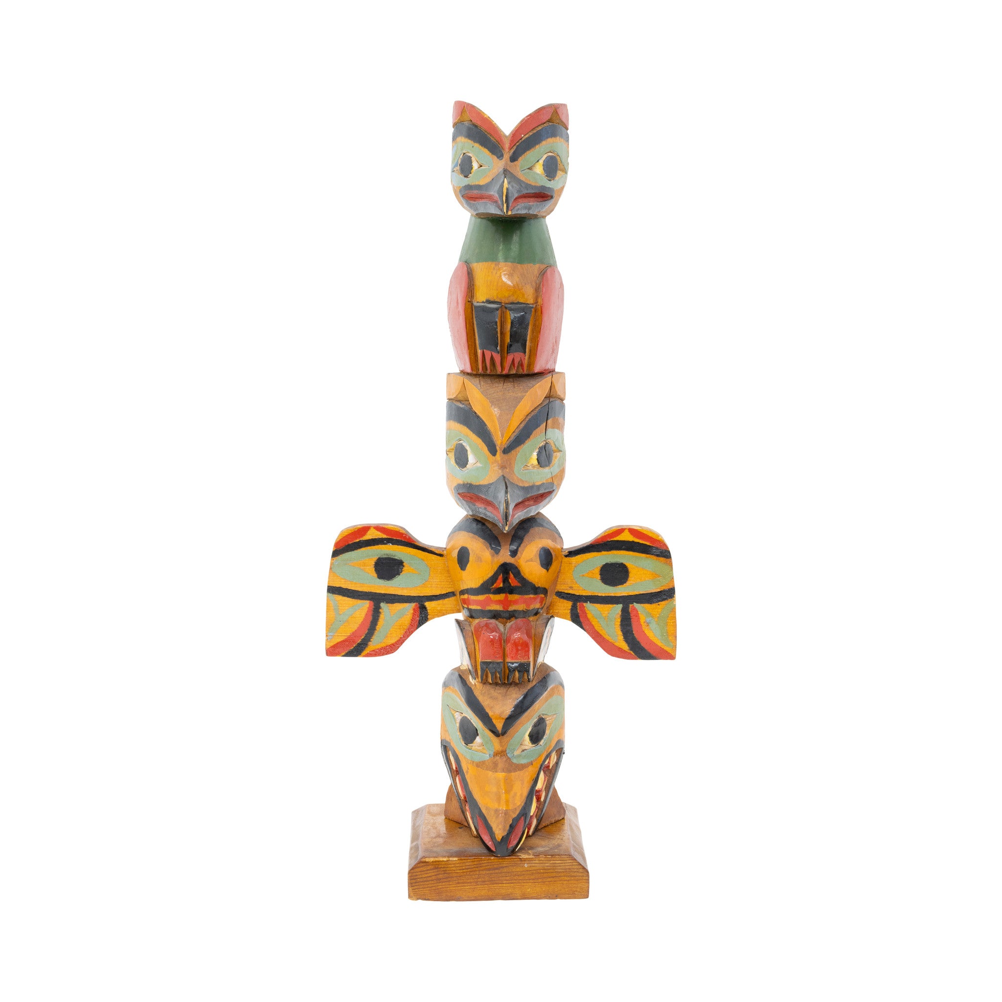 Nuu-chah-nulth Three Figure Totem
