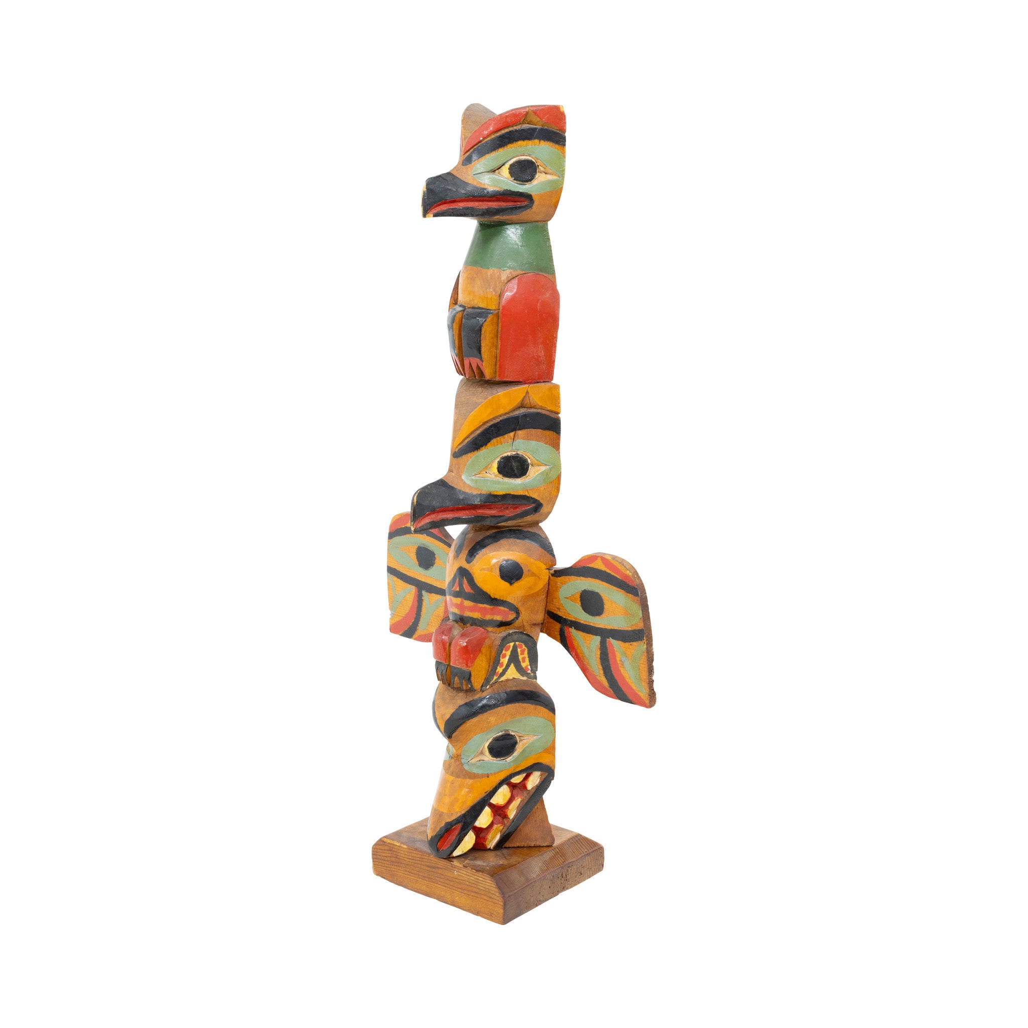 Nuu-chah-nulth Three Figure Totem