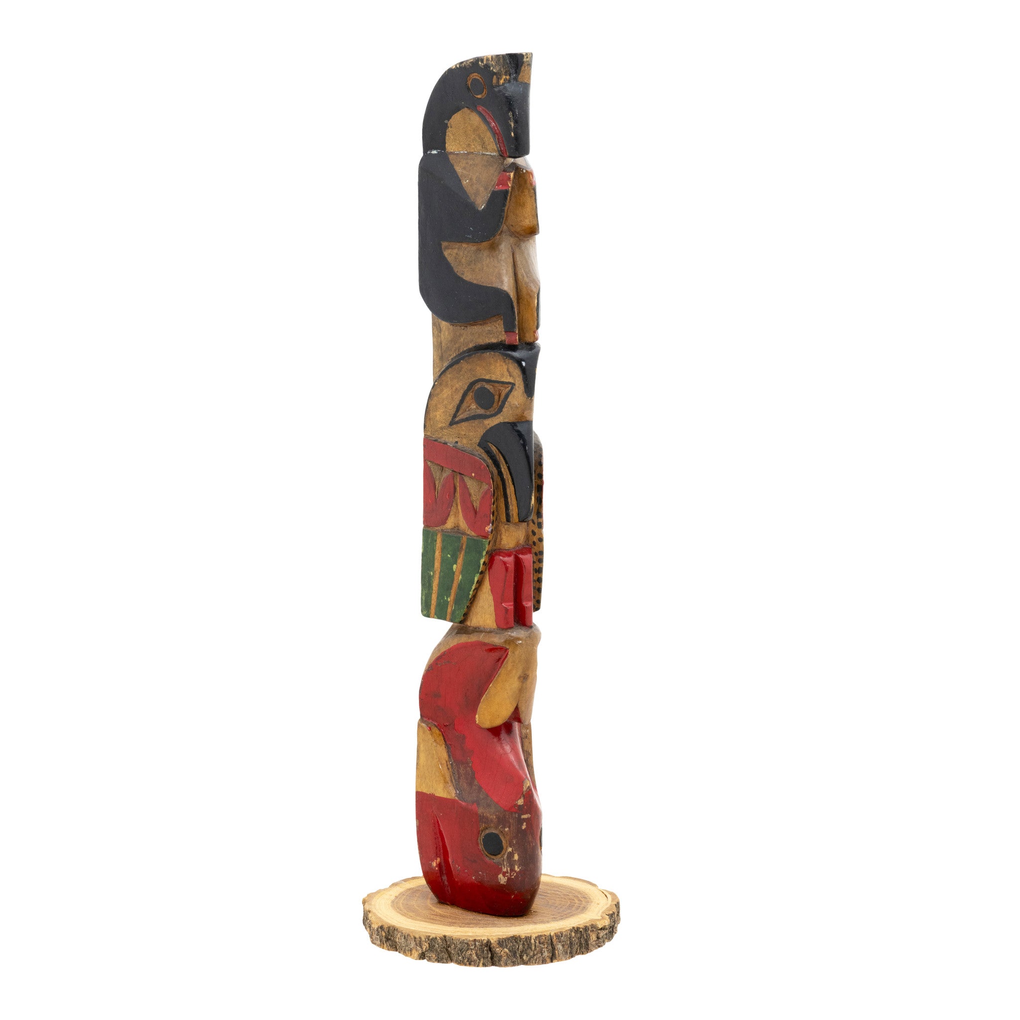 Nuu-chah-nulth Three Figure Model Totem