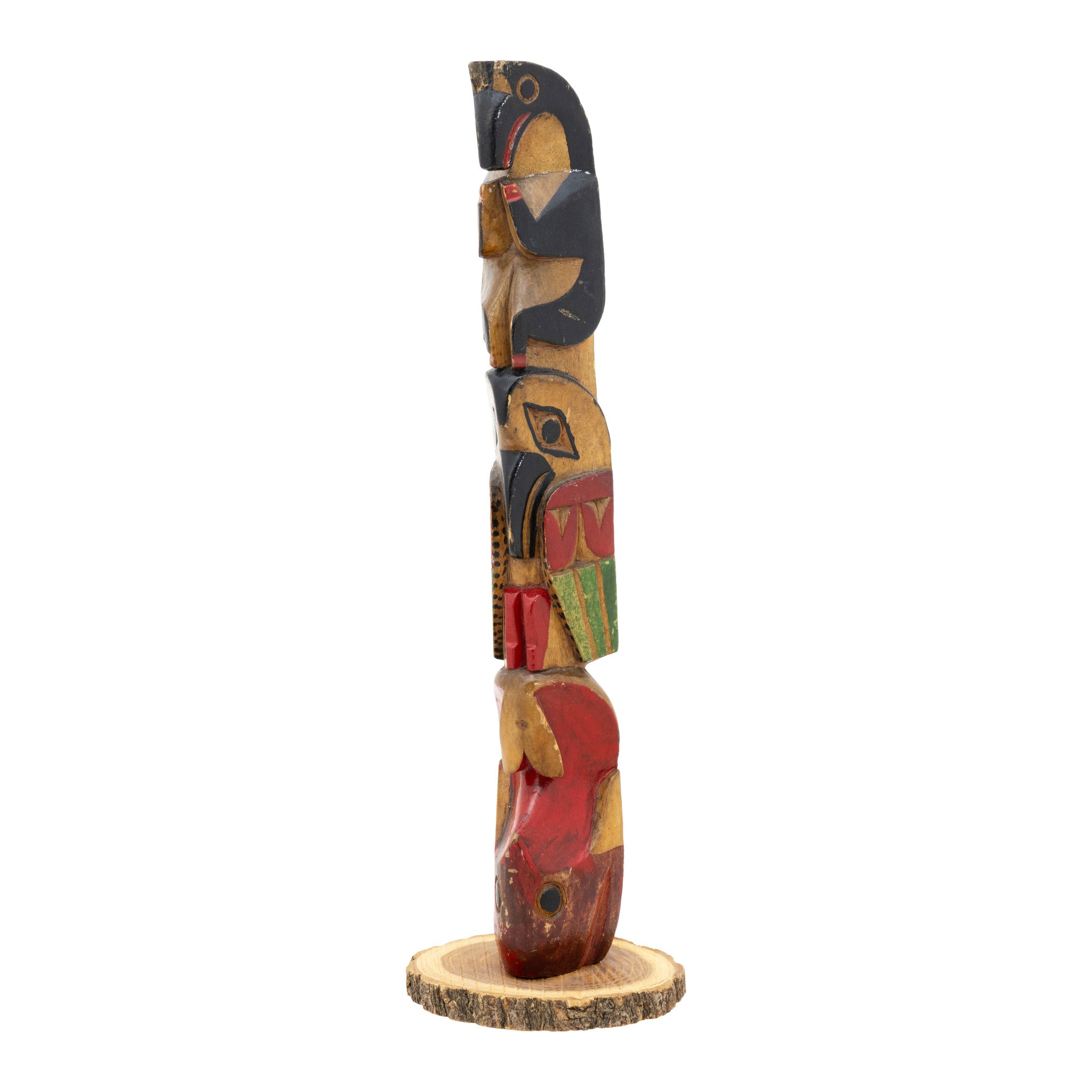 Nuu-chah-nulth Three Figure Model Totem