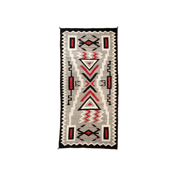 Navajo Storm Runner, Native, Weaving, Floor Rug