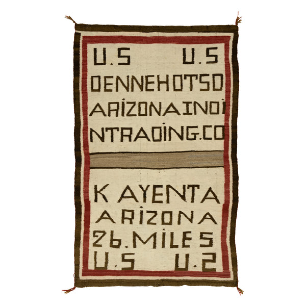 Navajo Kayenta Pictorial, Native, Weaving, Wall Hanging