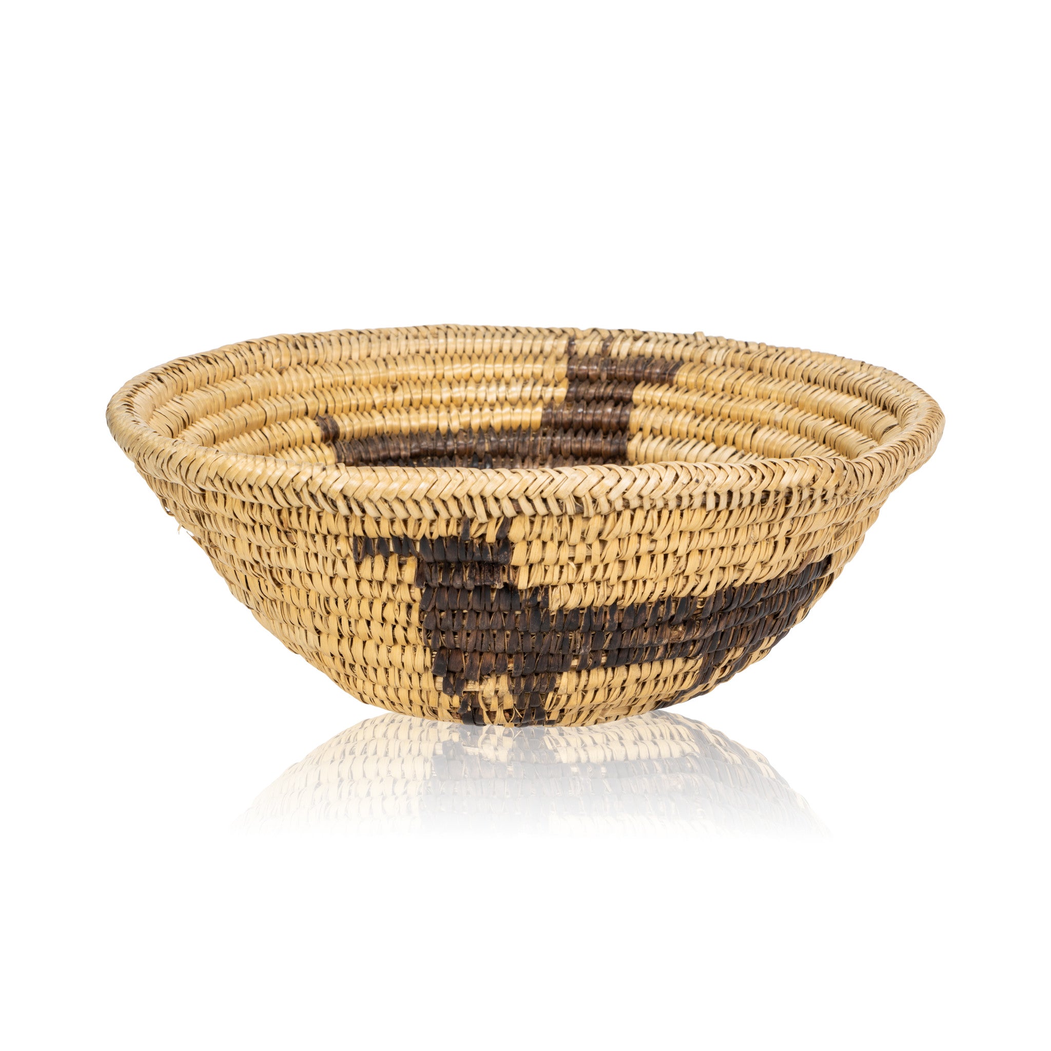 Jicarilla Apache Basket, Native, Basketry, Vertical