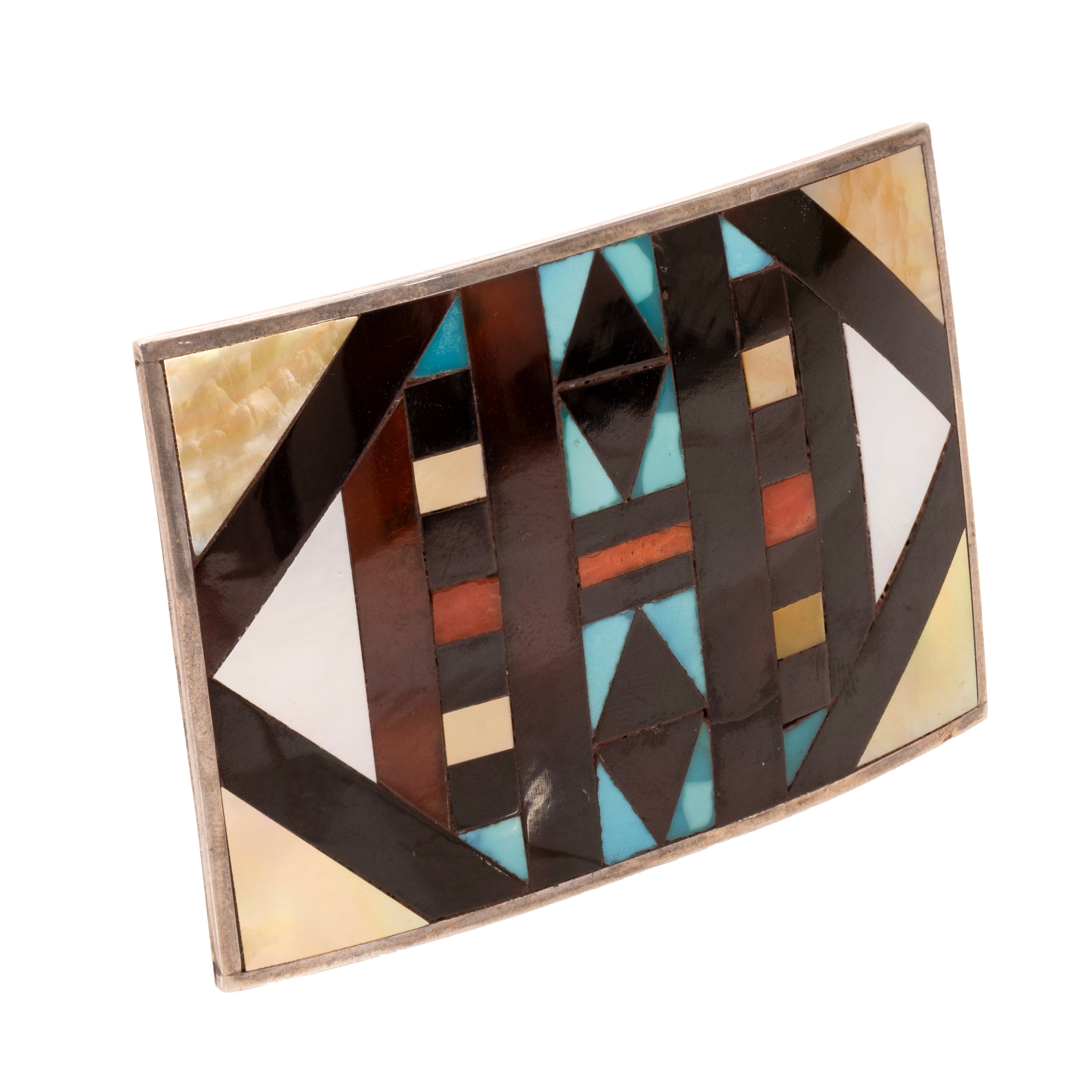 Zuni Inlay Belt Buckle