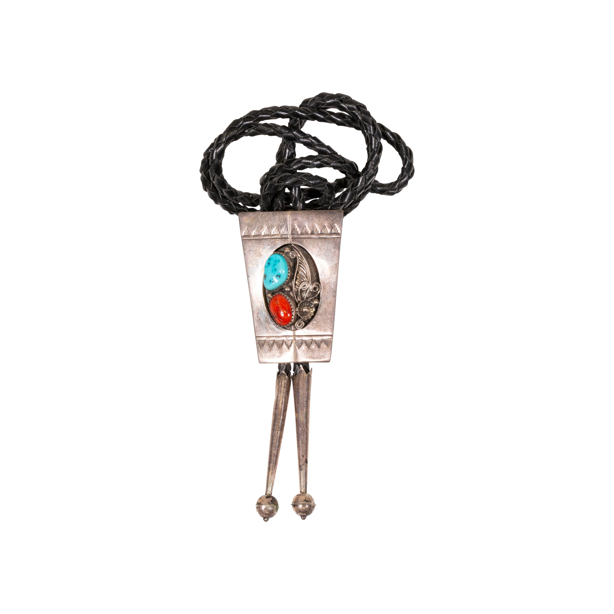 Coral and Turquoise Bolo