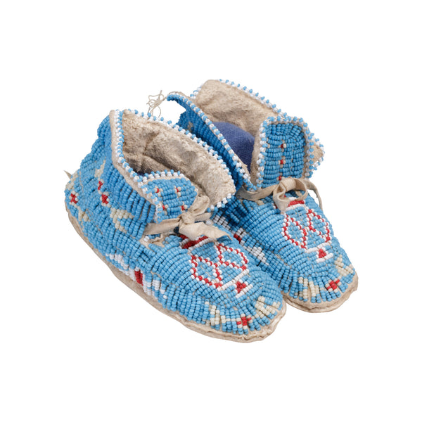 Cheyenne Baby Moccasins, Native, Garment, Moccasins