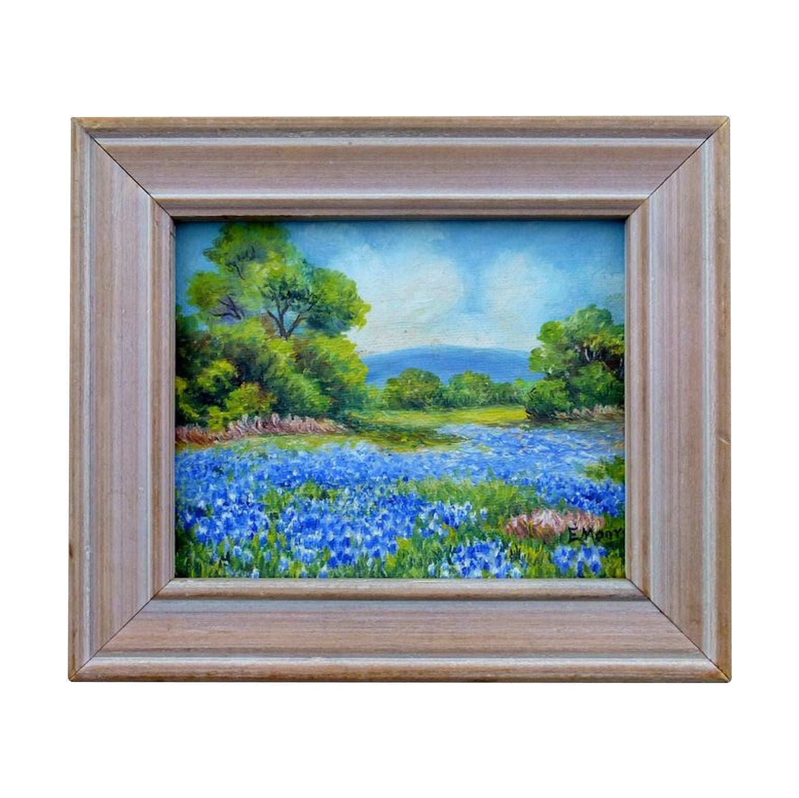 Texas Blue Bonnets by E. Moore