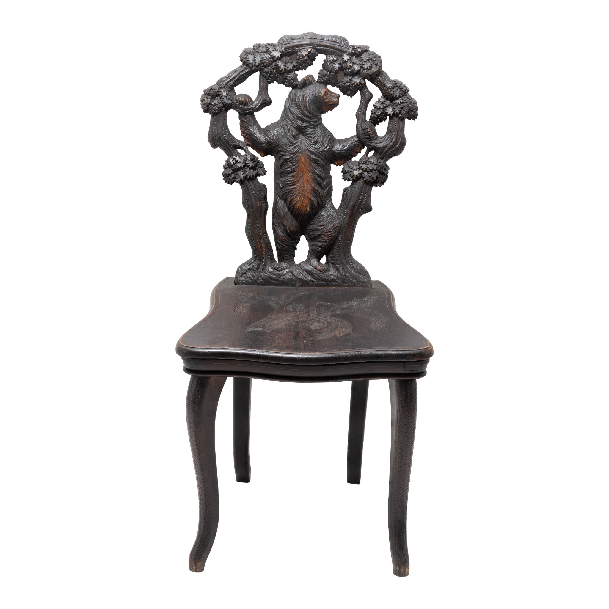Black Forest Carved Chairs