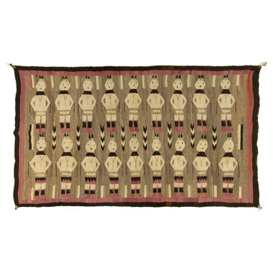 Navajo Pictorial Yei, Native, Weaving, Wall Hanging
