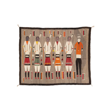 Navajo Yei Pictorial, Native, Weaving, Wall Hanging
