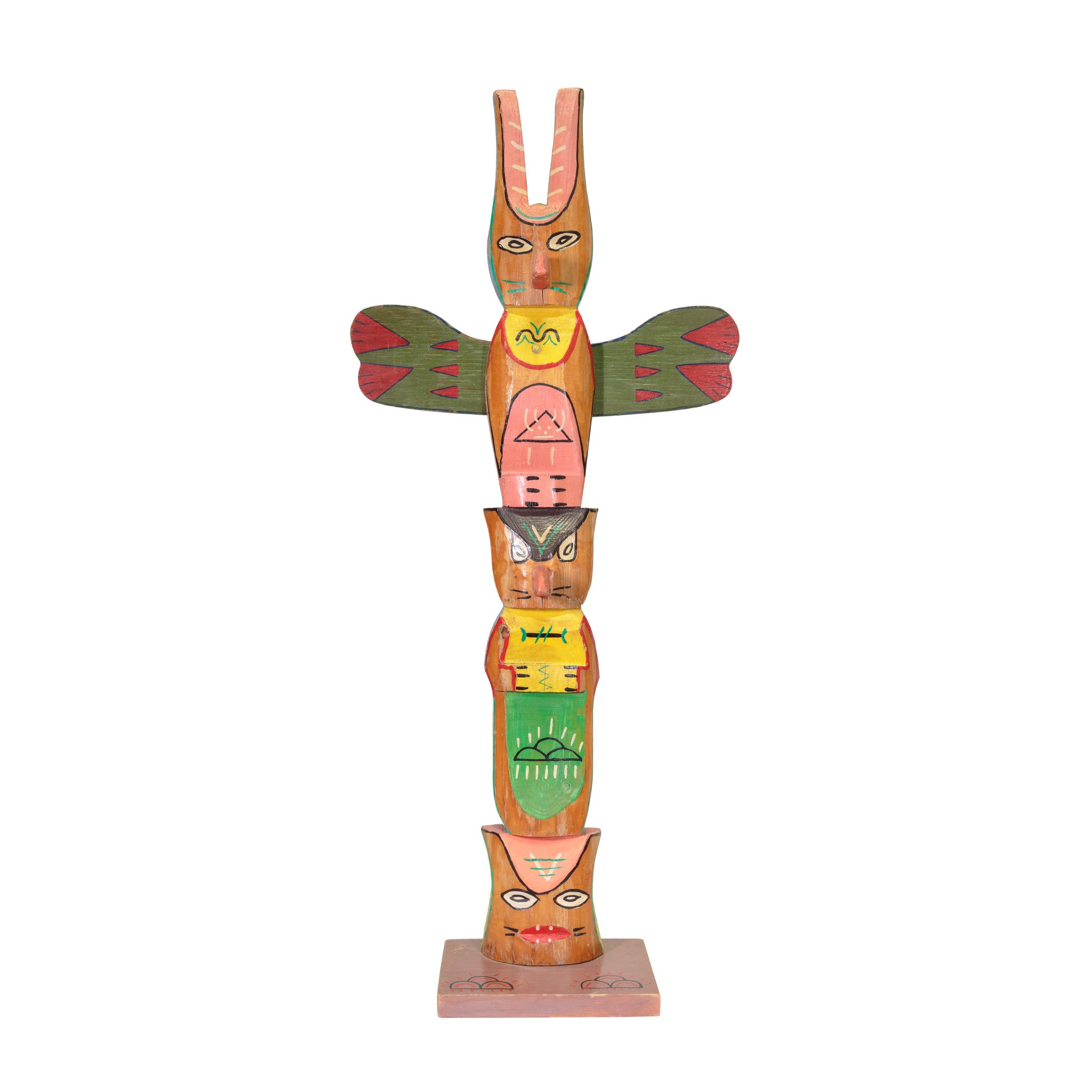 Ojibwe Totem, Native, Carving, Totem Pole