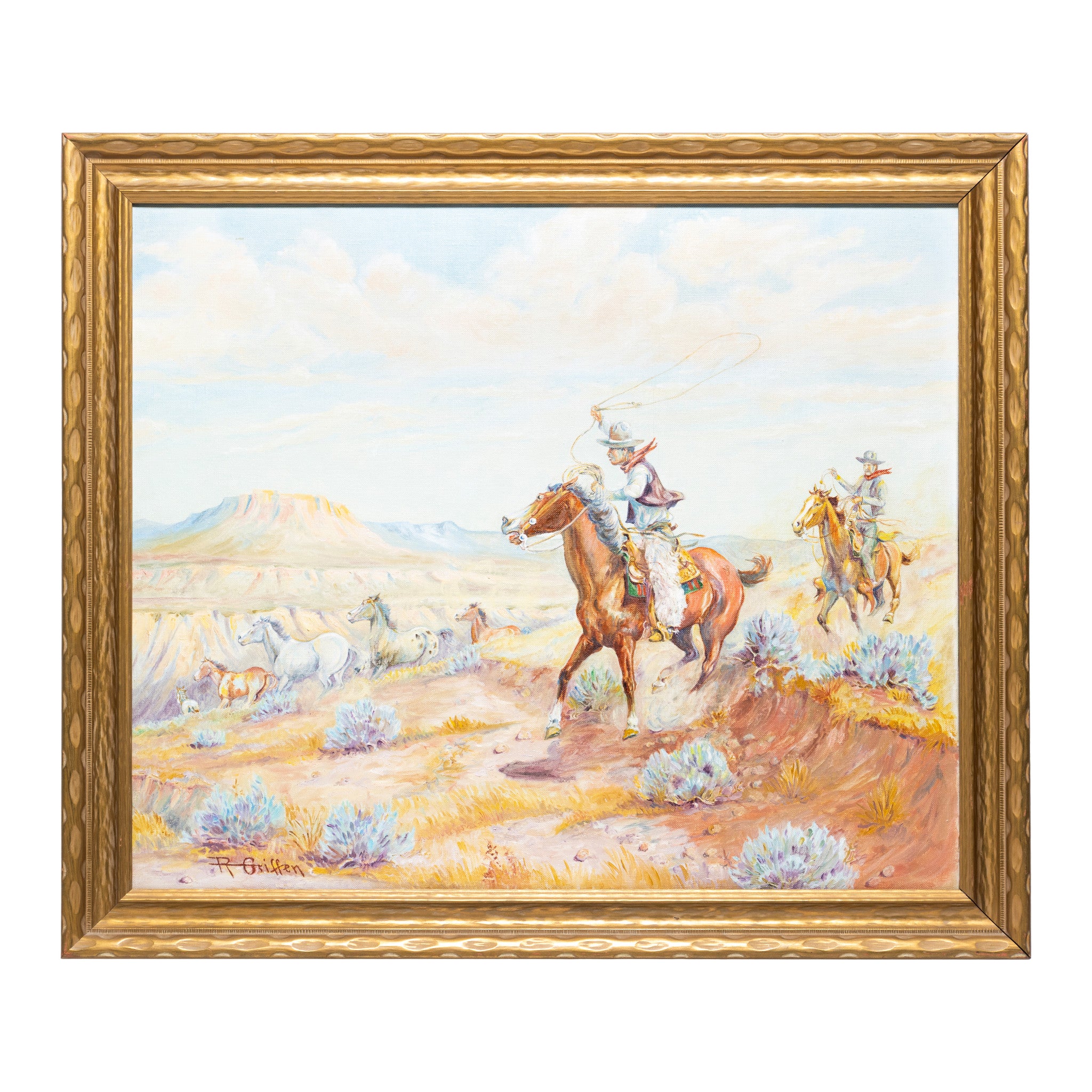 Cowboys and Mustangs by Robert Griffen