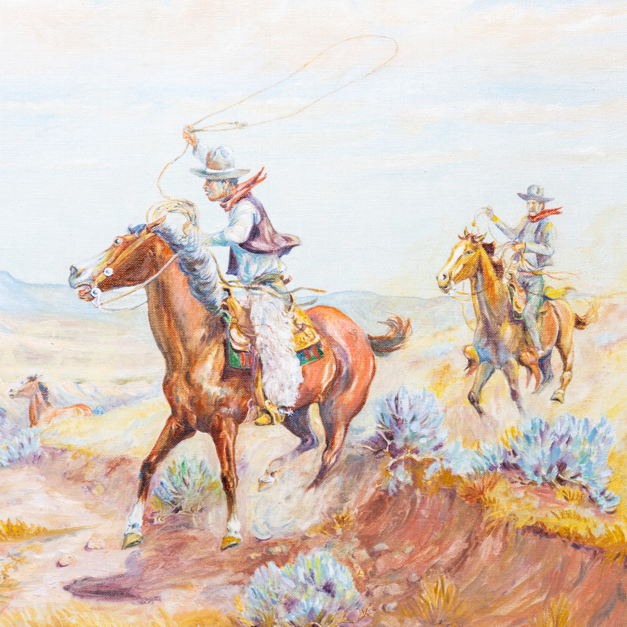 Cowboys and Mustangs by Robert Griffen