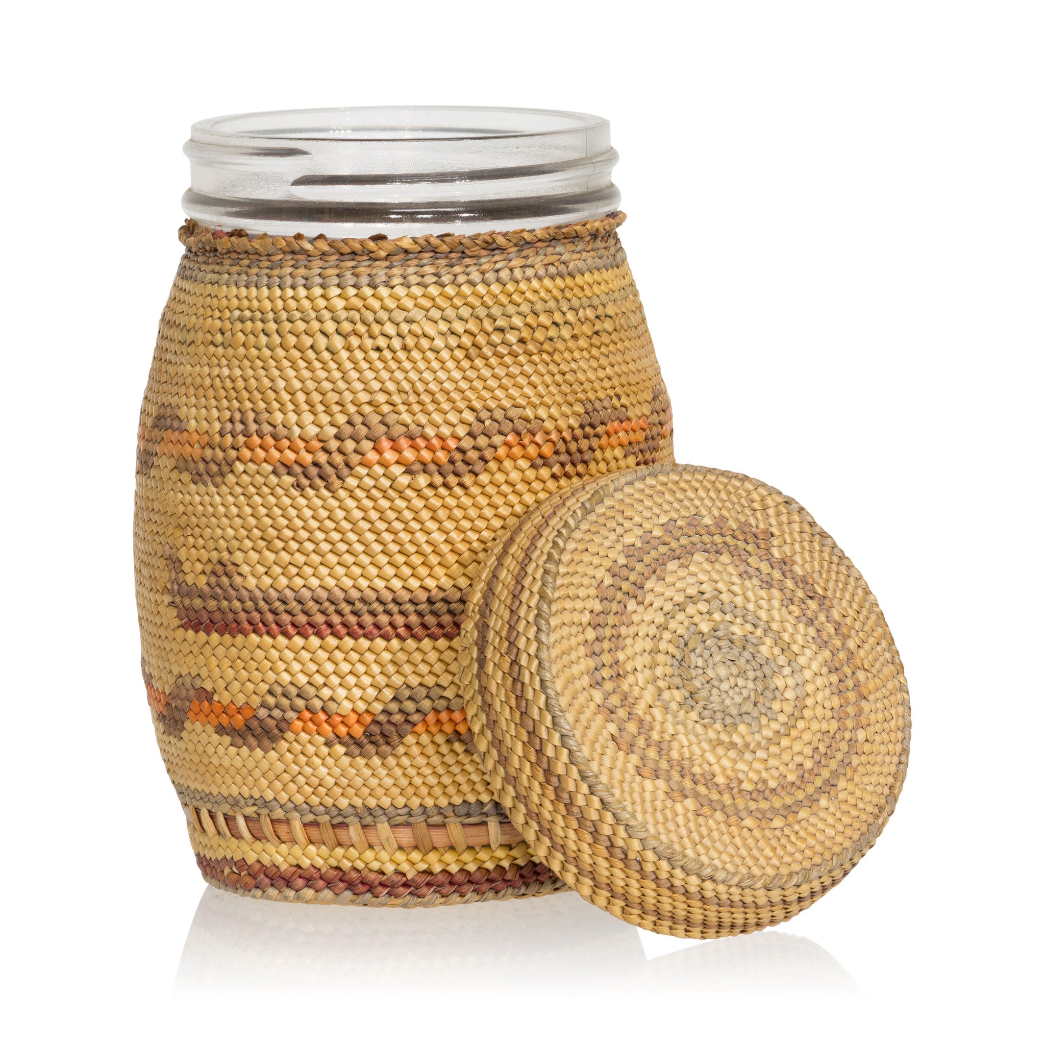 Tsimshian Bottle Basket, Native, Basketry, Bottle Basket