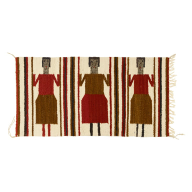 Navajo Three Figure Yei, Native, Weaving, Wall Hanging