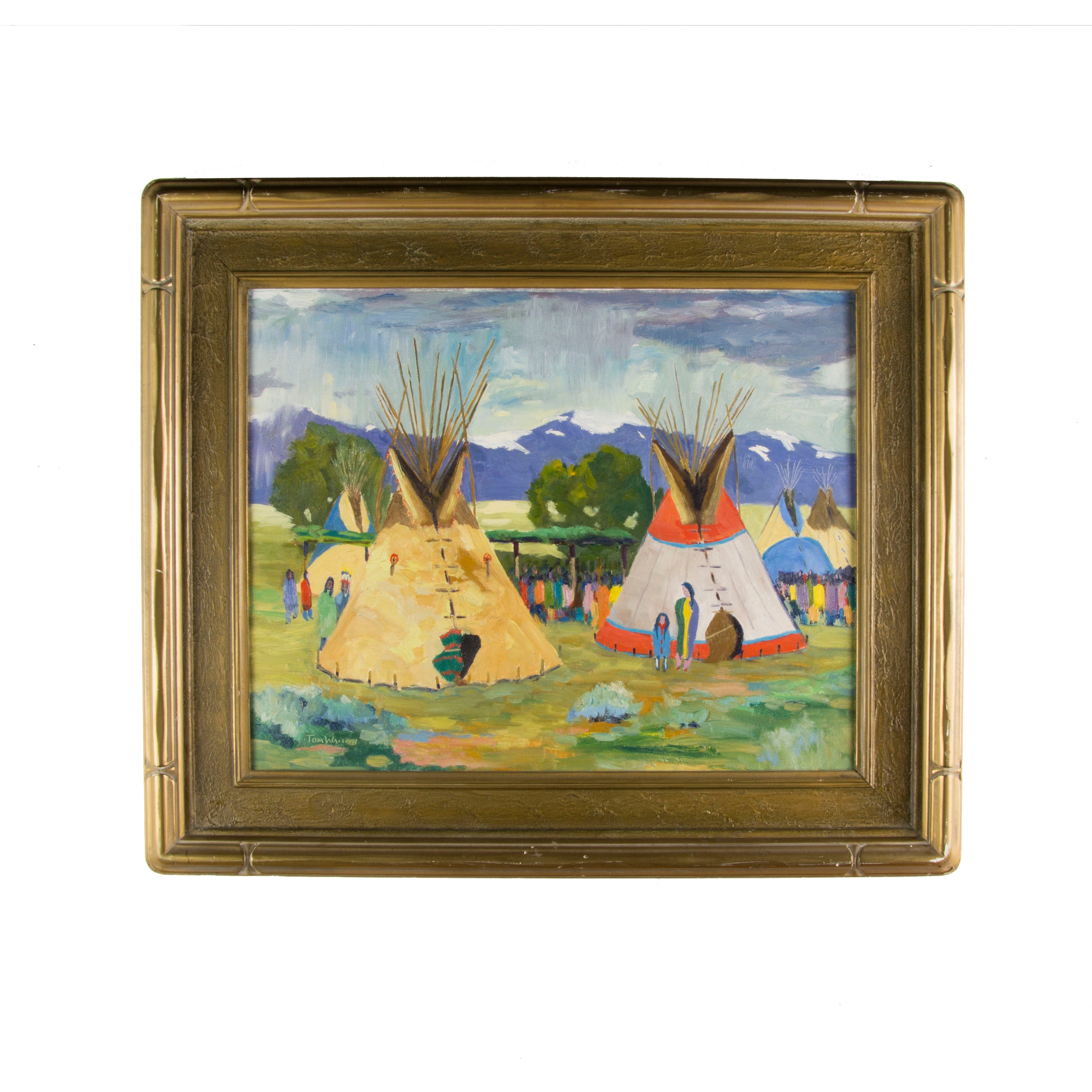 Sioux Encampment by Tom Waugh