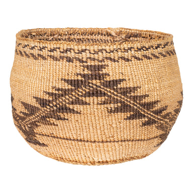 Klamath Basketry Bowl, Native, Basketry, Vertical