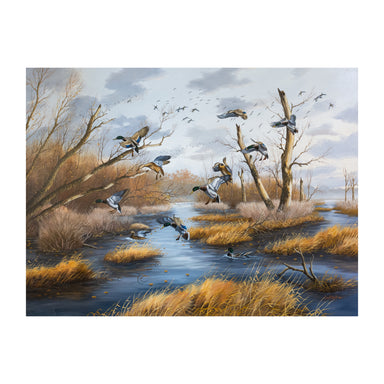 "Going South for the Winter" by John S. Eberhardt, Fine Art, Painting, Wildlife