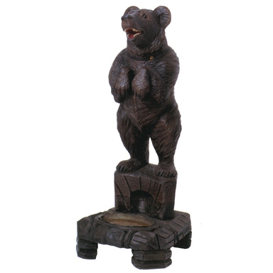 Umbrella Stand with Bear, Furnishings, Black Forest, Umbrella Stand