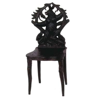 Matching Chairs with Bears, Furnishings, Black Forest, Bench