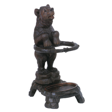 Umbrella Stand with Bear, Furnishings, Black Forest, Umbrella Stand