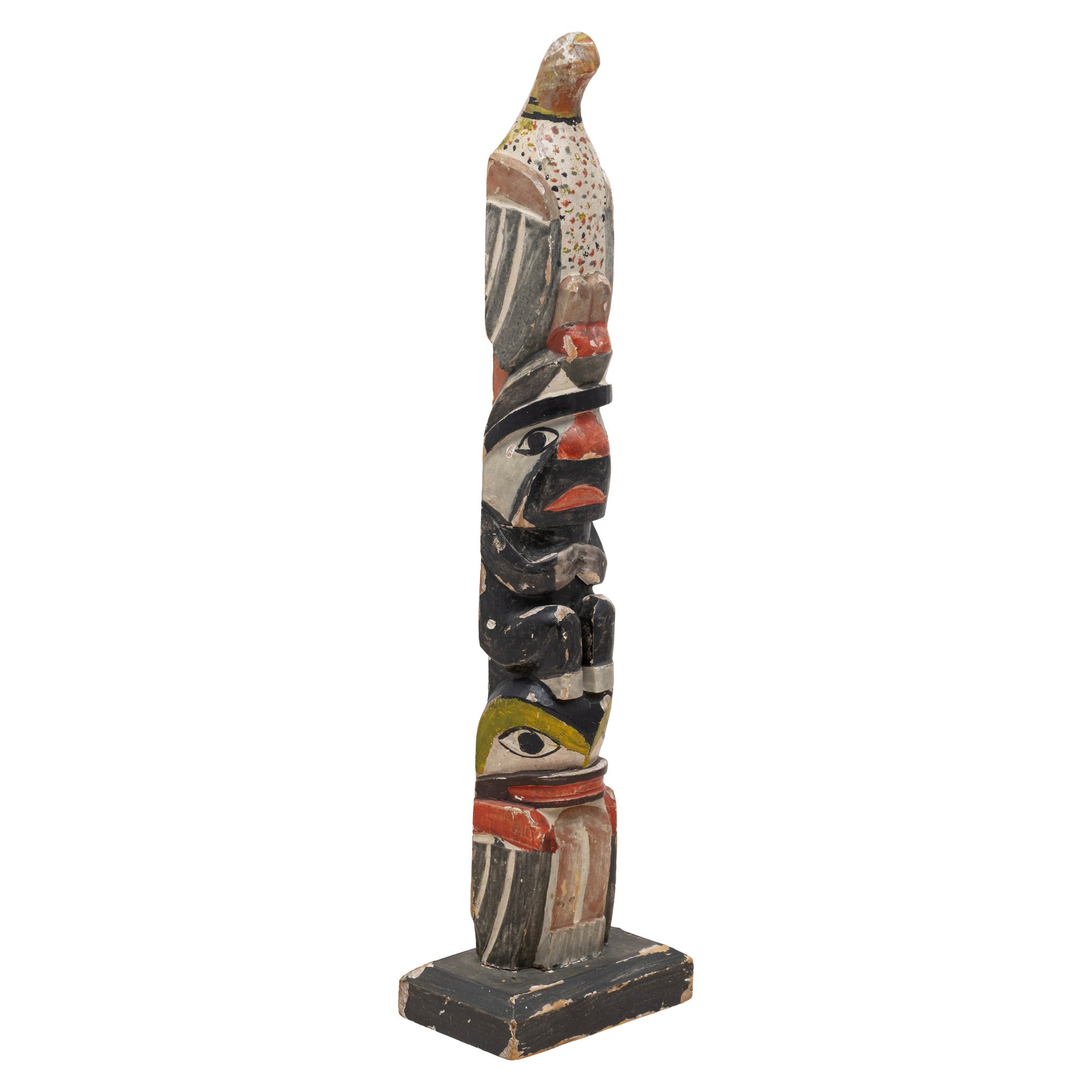 Nuu-chah-nulth 3-figure Totem by Jacob Louie