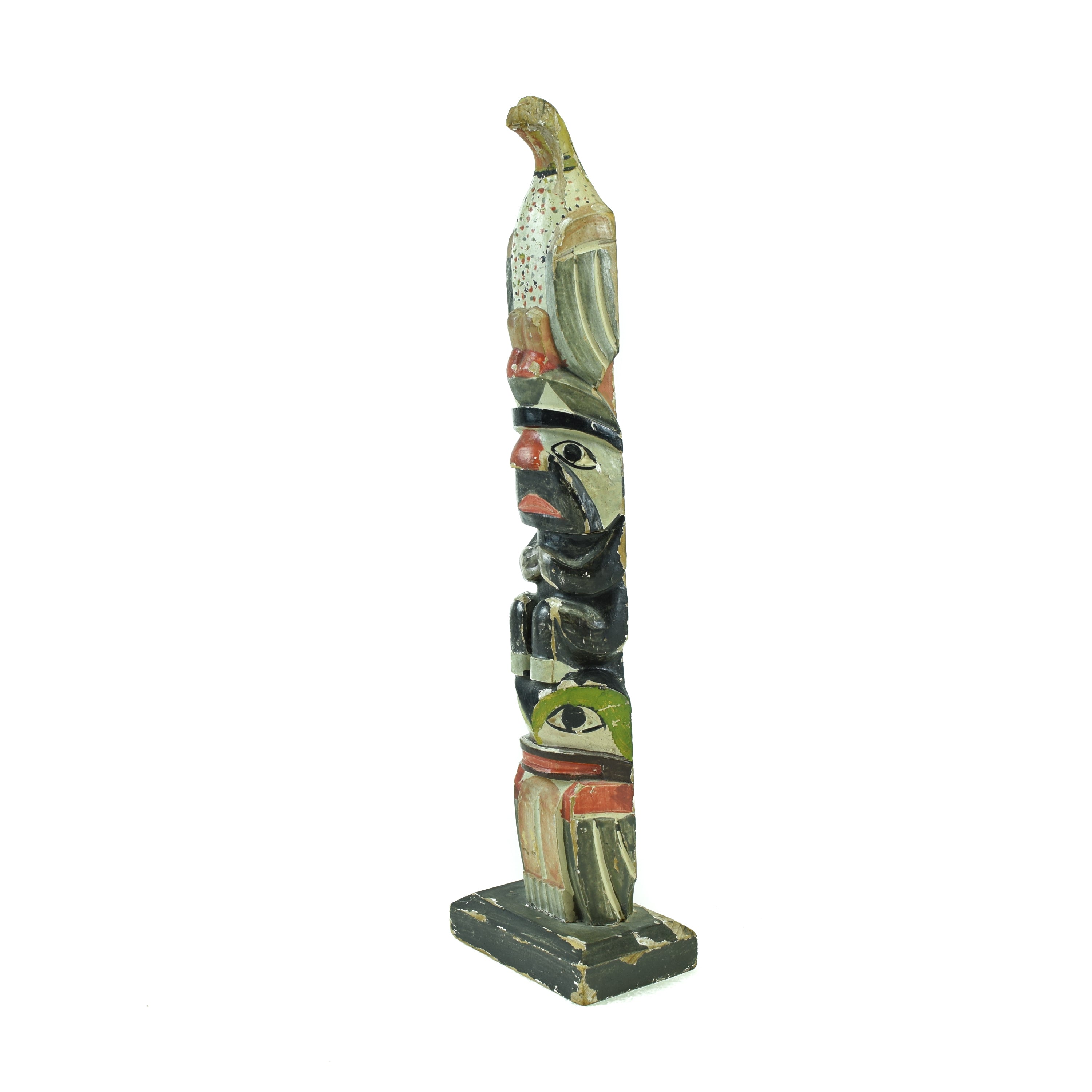 Nuu-chah-nulth 3-figure Totem by Jacob Louie