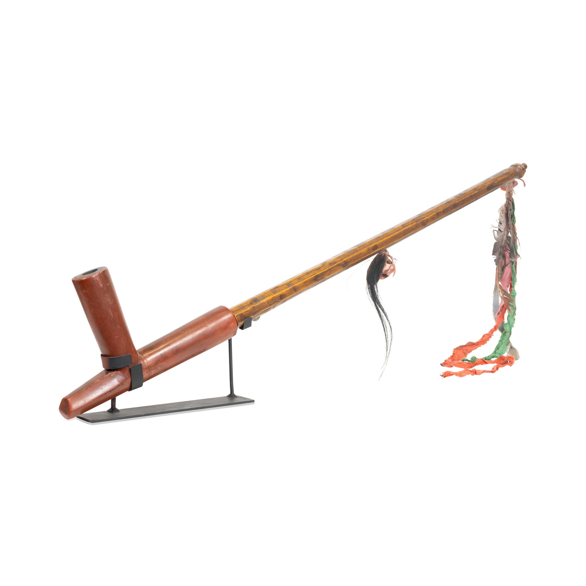 Sioux T Pipe, Native, Pipe, Catlinite