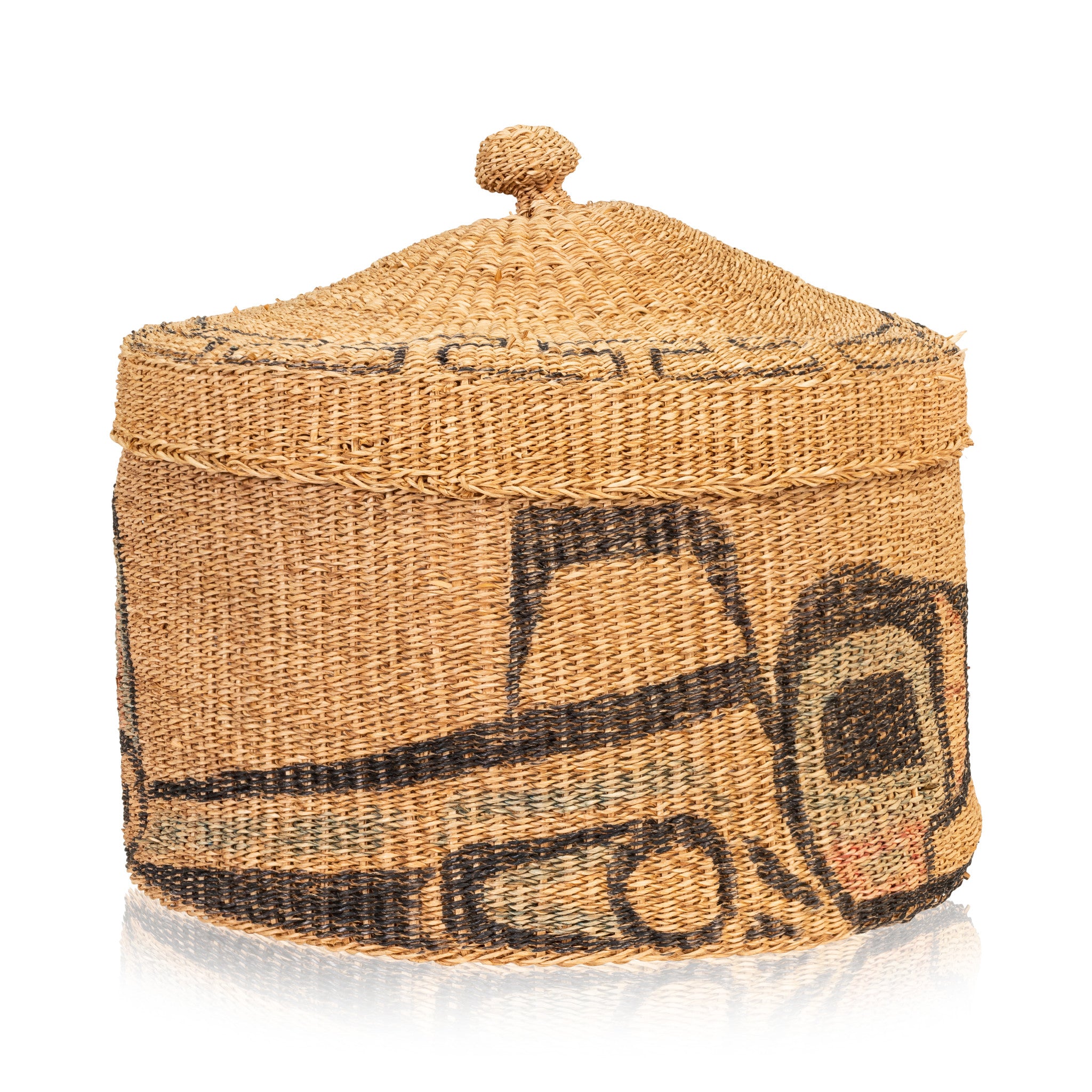 Hand-Painted Haida Basket