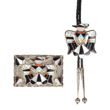 Zuni Bolo and Buckle Set, Jewelry, Set, Native