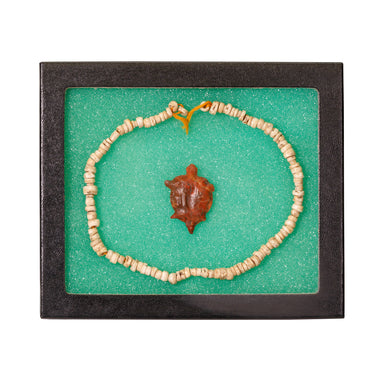 Shell Bead and Turtle Fetish, Native, Accessory, Fetish