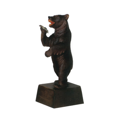 Standing Bear Reading Book, Furnishings, Black Forest, Figure