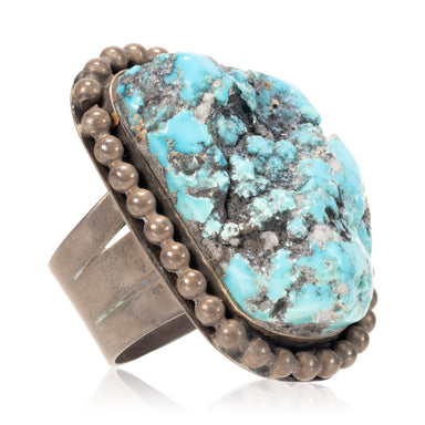 Turquoise and Sterling Ring, Jewelry, Ring, Native