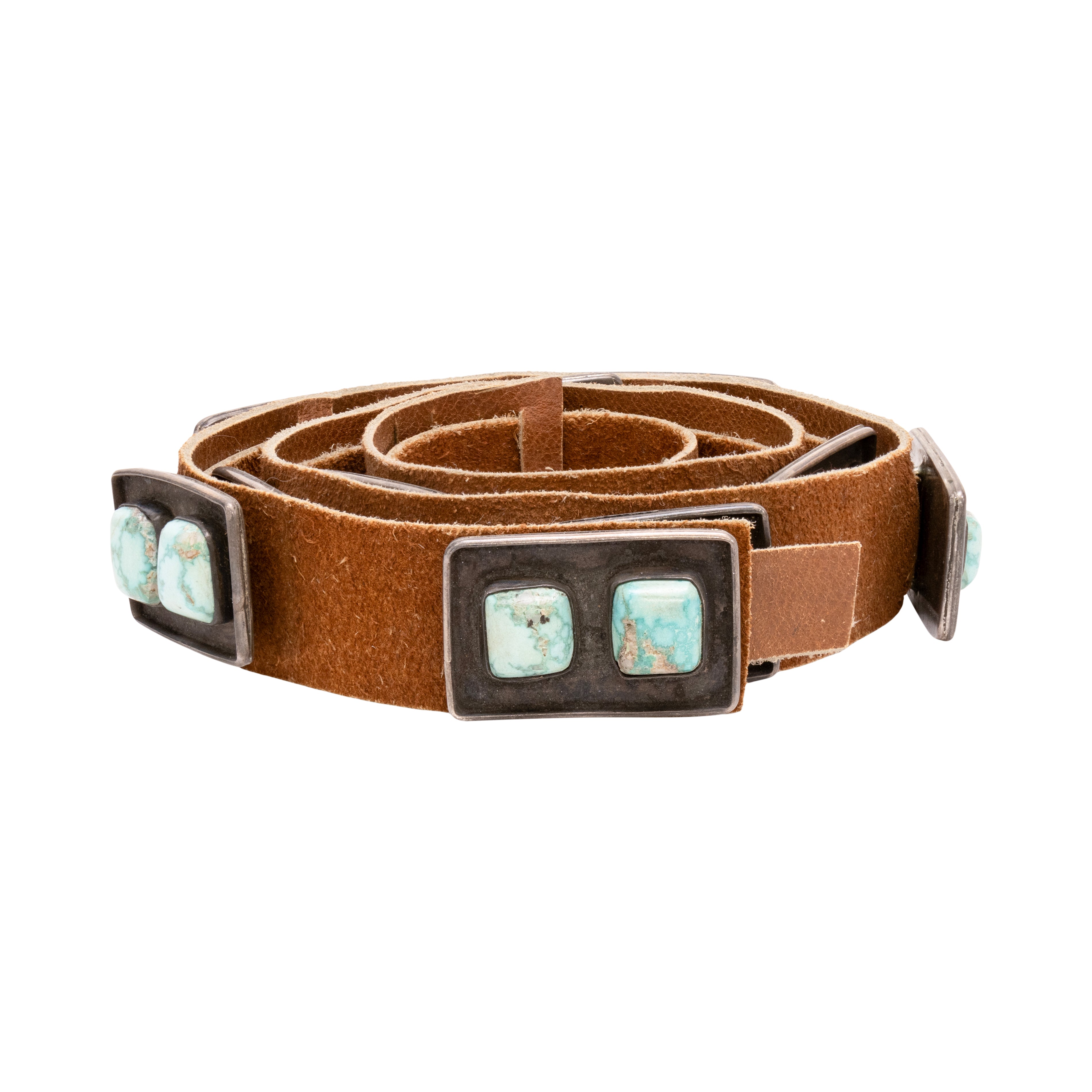 Turquoise & Coral Hat Band