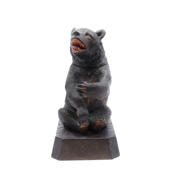 Seated Bear Humidor, Furnishings, Black Forest, Cigar Box